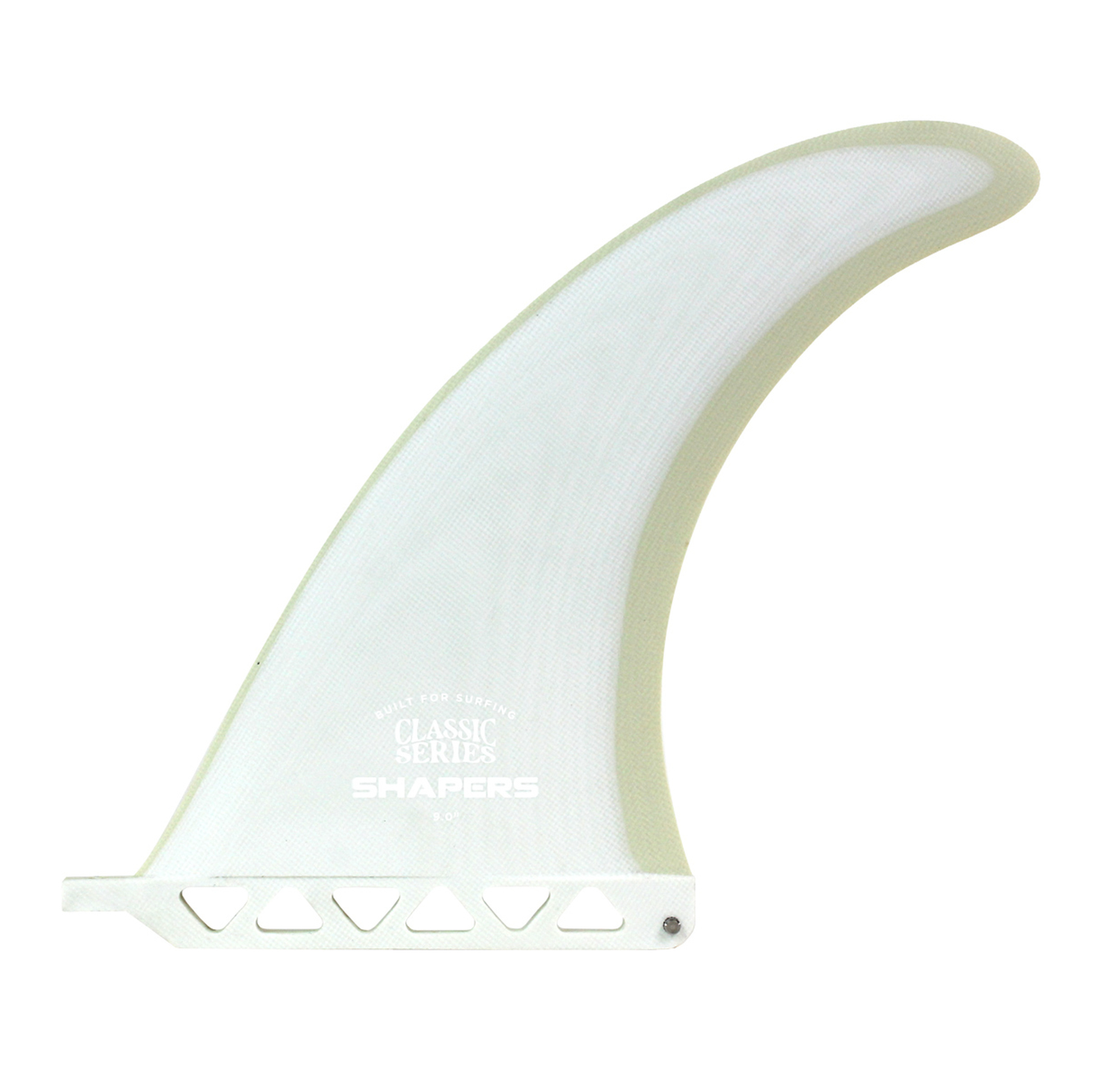 9" Classic Series Box Fin - White Nude