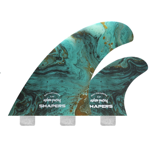 Asher Pacey 5.59" Twin Fin - Turquoise